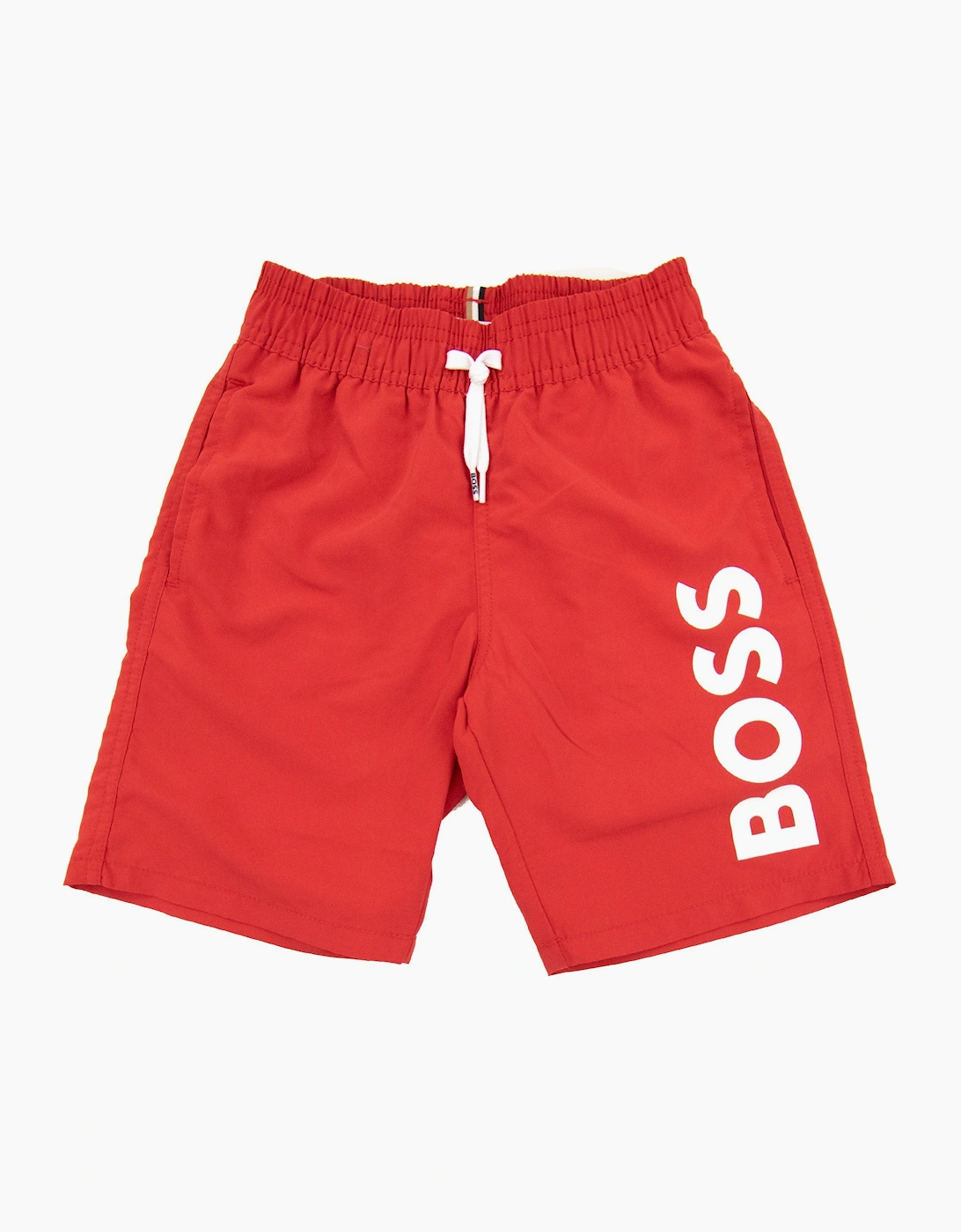 Hugo Boss Kids Infant Logo Swim Shorts Red 991, 6 of 5