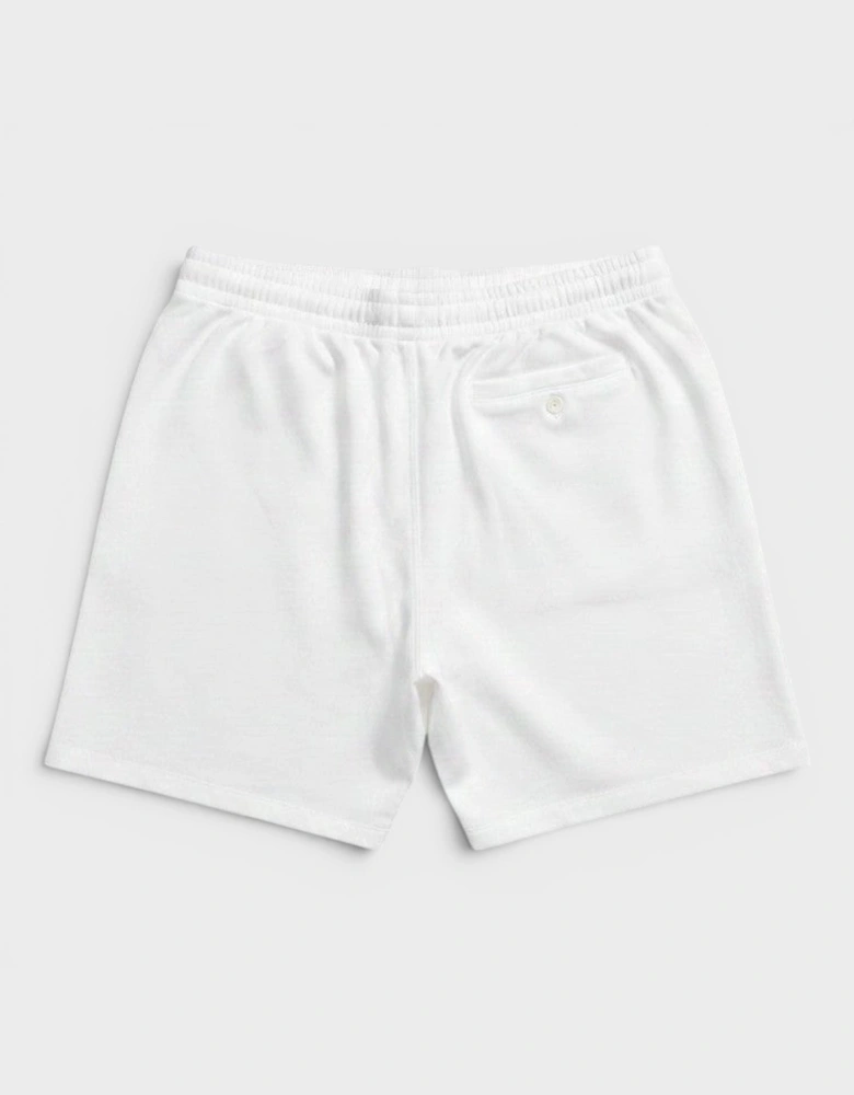 Polo Drawstring Sweatshorts White