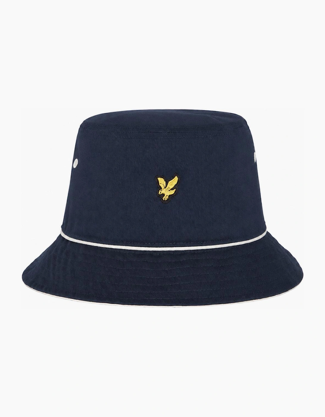 Lyle & Scott Piped Bucket Hat, Dark Navy - One Size - Image 6