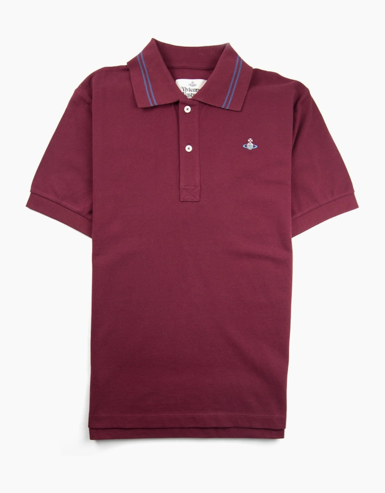 Vivienne Westwood Orb Logo Twin Tipped Polo Shirt Purple