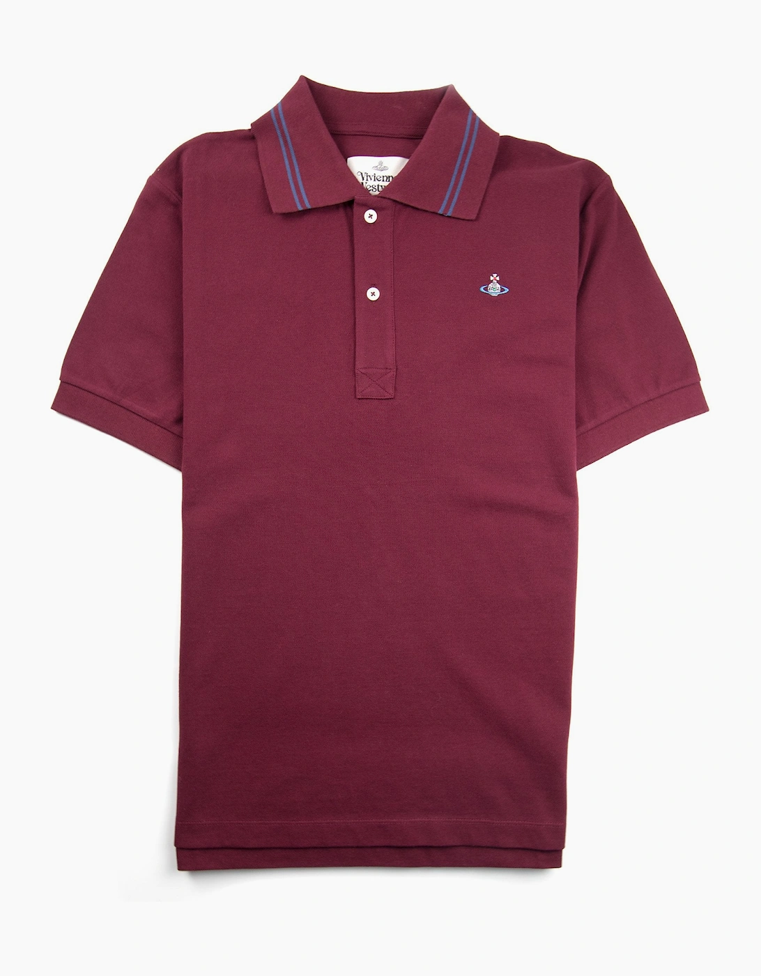 Vivienne Westwood Orb Logo Twin Tipped Polo Shirt Purple
