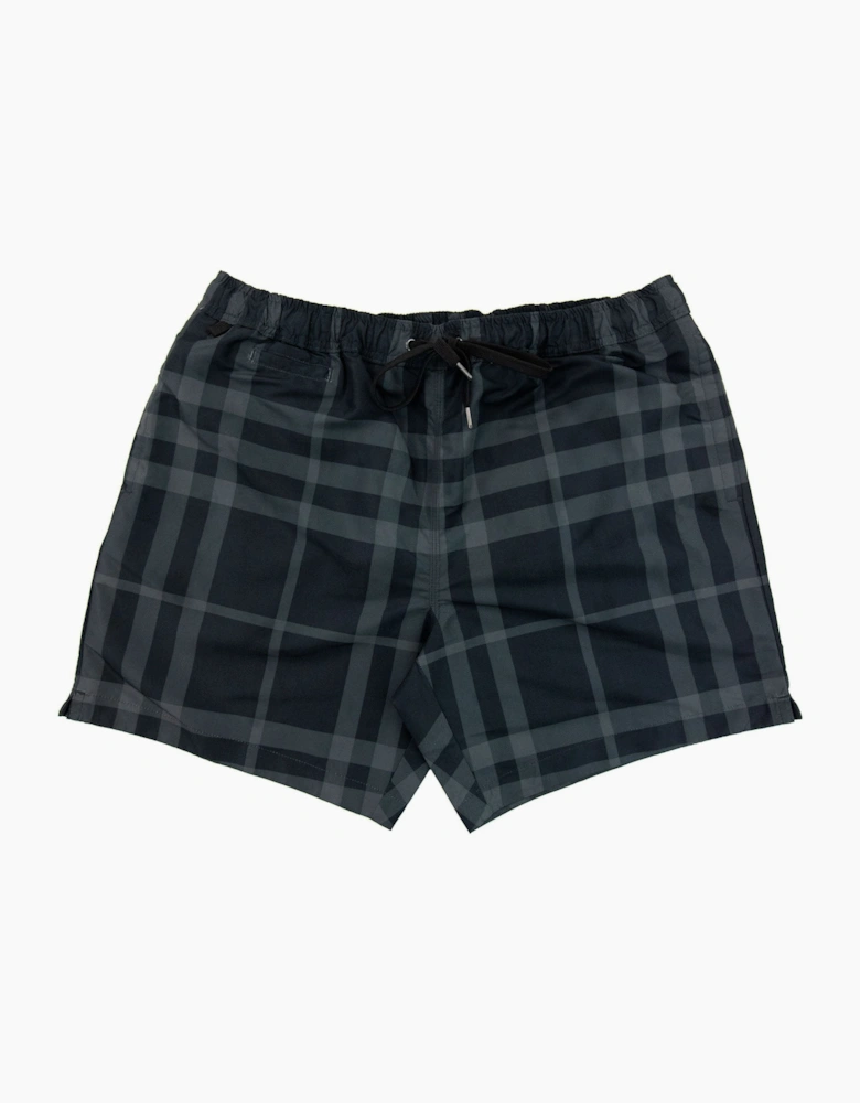 Burberry Guildes Check Swim Short Carbon Blue Ip Check