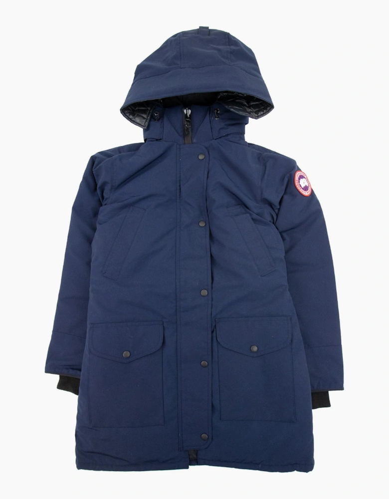 Canada Goose Trillium Parka With Trim Hood Atlantic Navy