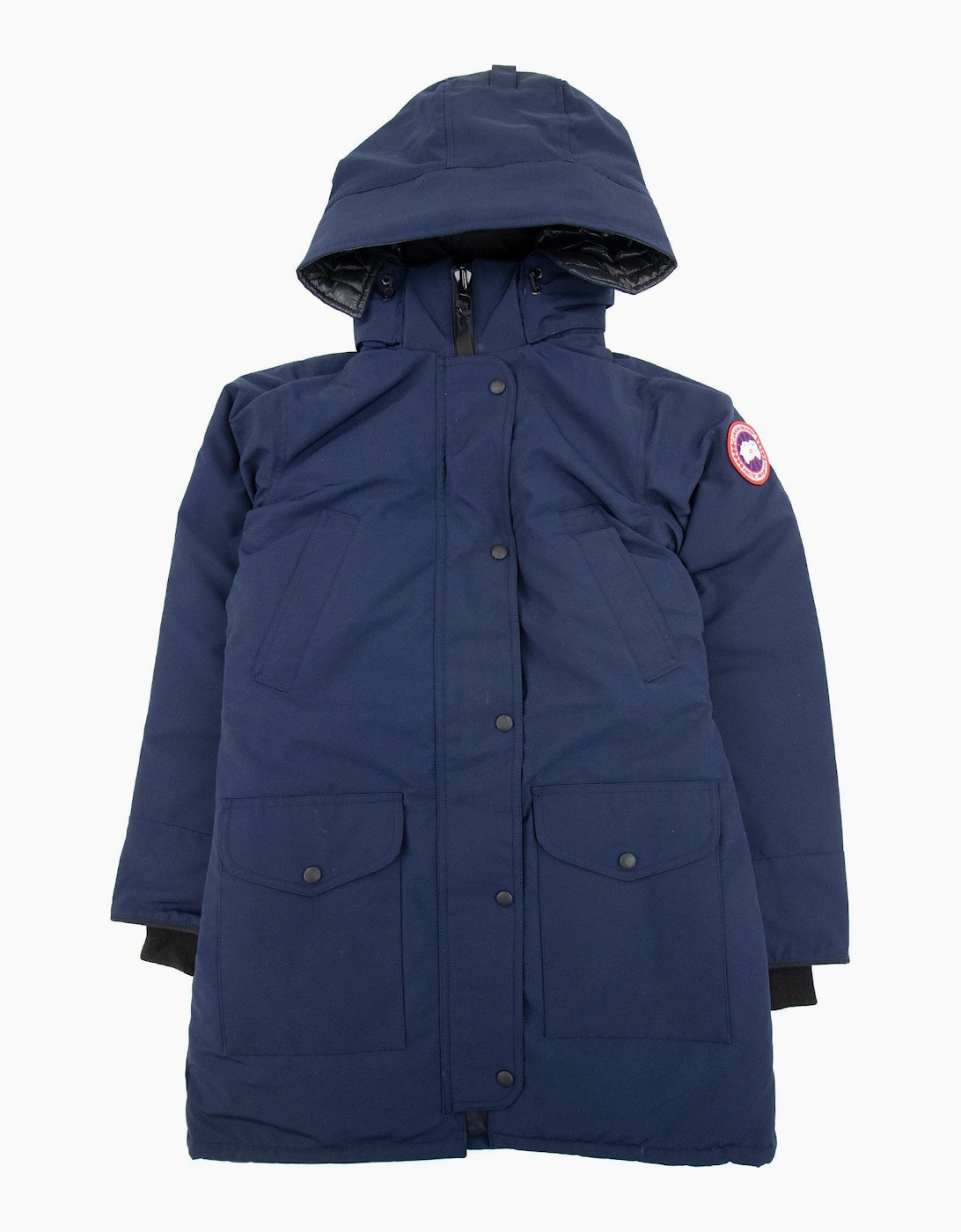Canada Goose Trillium Parka With Trim Hood Atlantic Navy