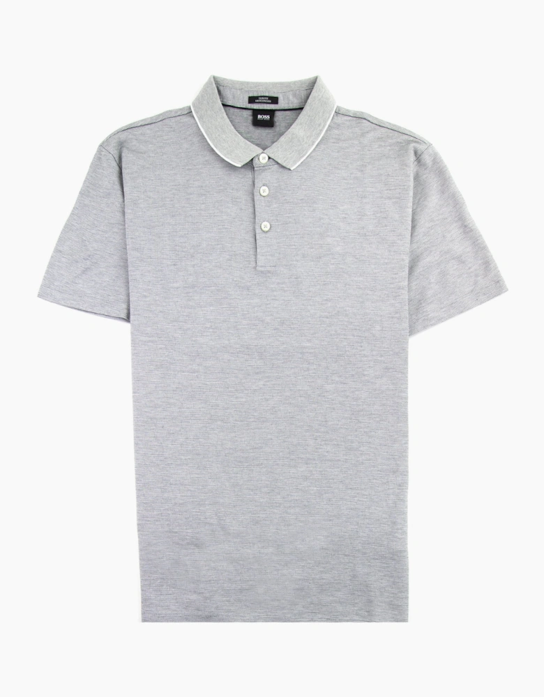 Hugo Boss Pelham Short Sleeve Polo Shirt Grey