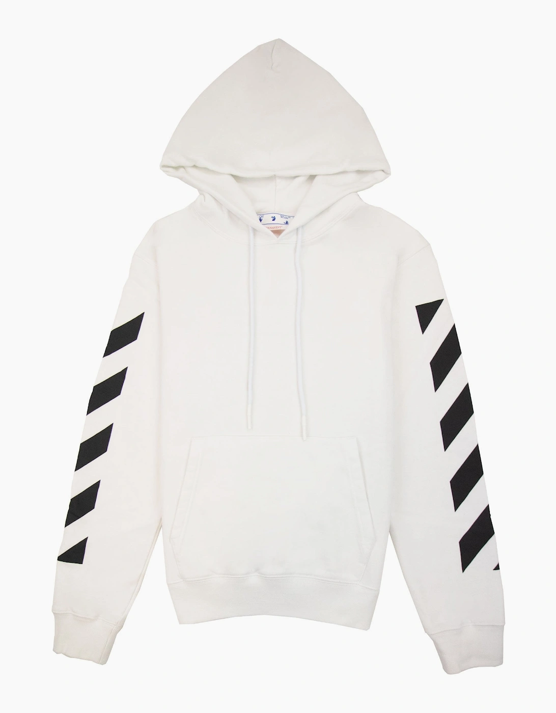 Off White Diagonal Arrow Slim Hoodie White