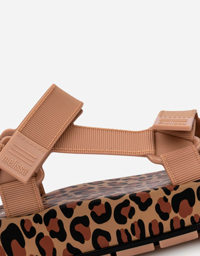 Mini Melissa Girls Flowing Papete Sandals in Beige
