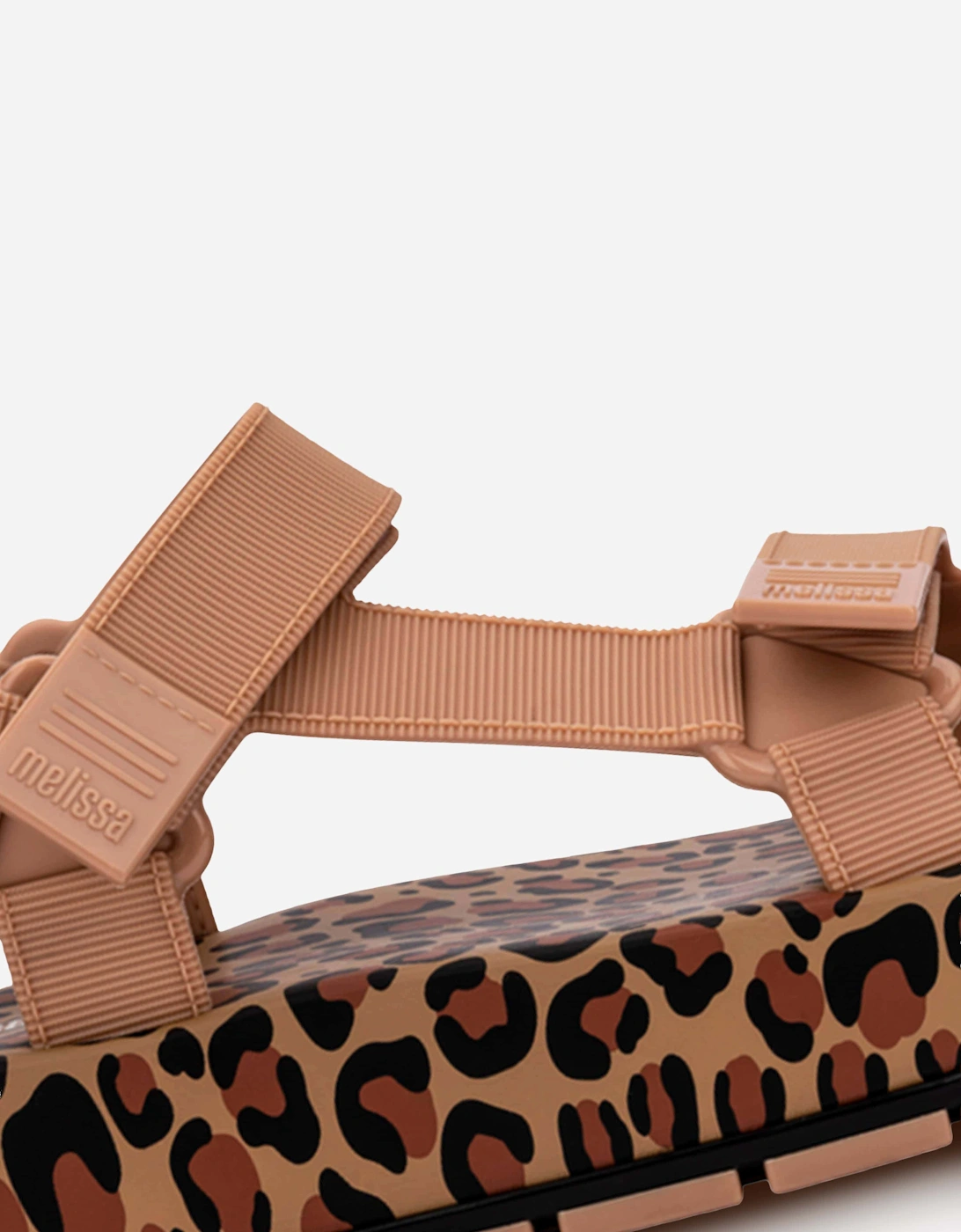 Mini Melissa Girls Flowing Papete Sandals in Beige