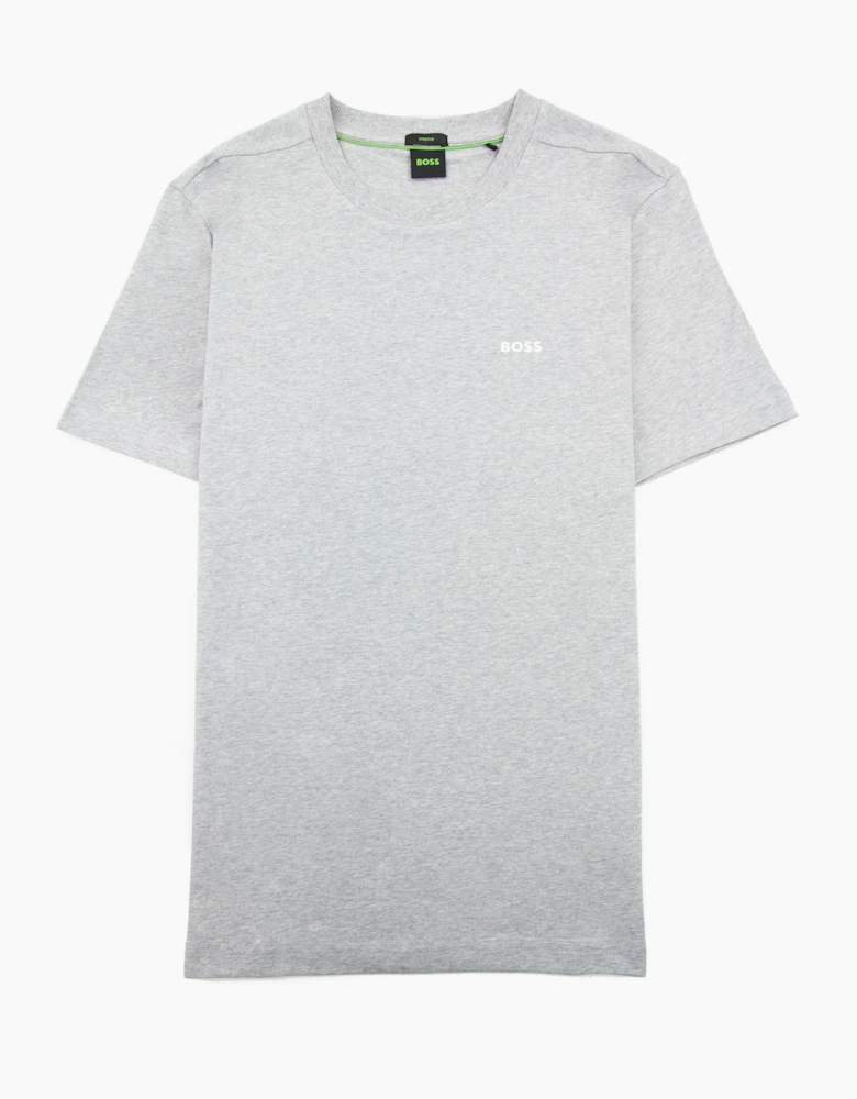 Hugo Boss Contrast Printed Logo Tee Grey 060