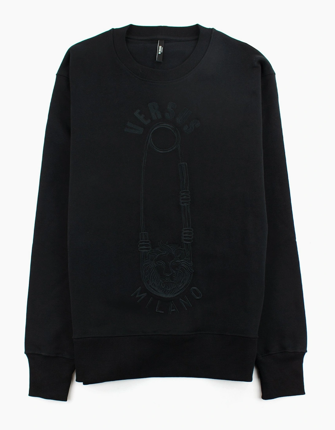 Versus Versace Men's Versace Versus Embroidered Pin Sweatshirt Black