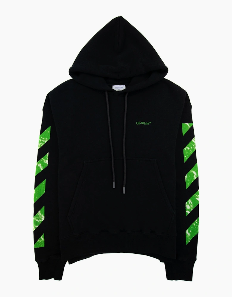 Off White Moon Cam Arrow Skate Hoodie Black/green