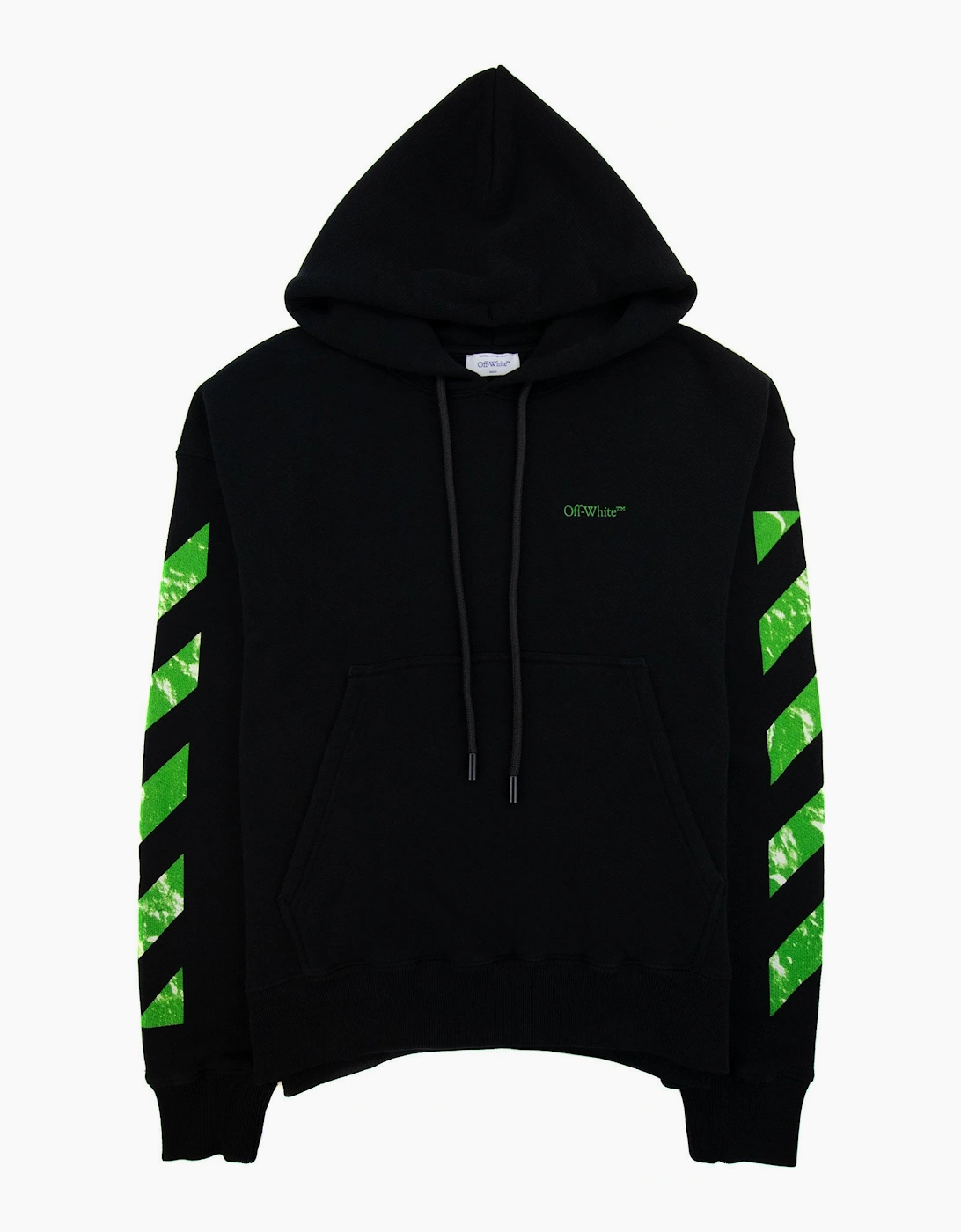 Off White Moon Cam Arrow Skate Hoodie Black/green