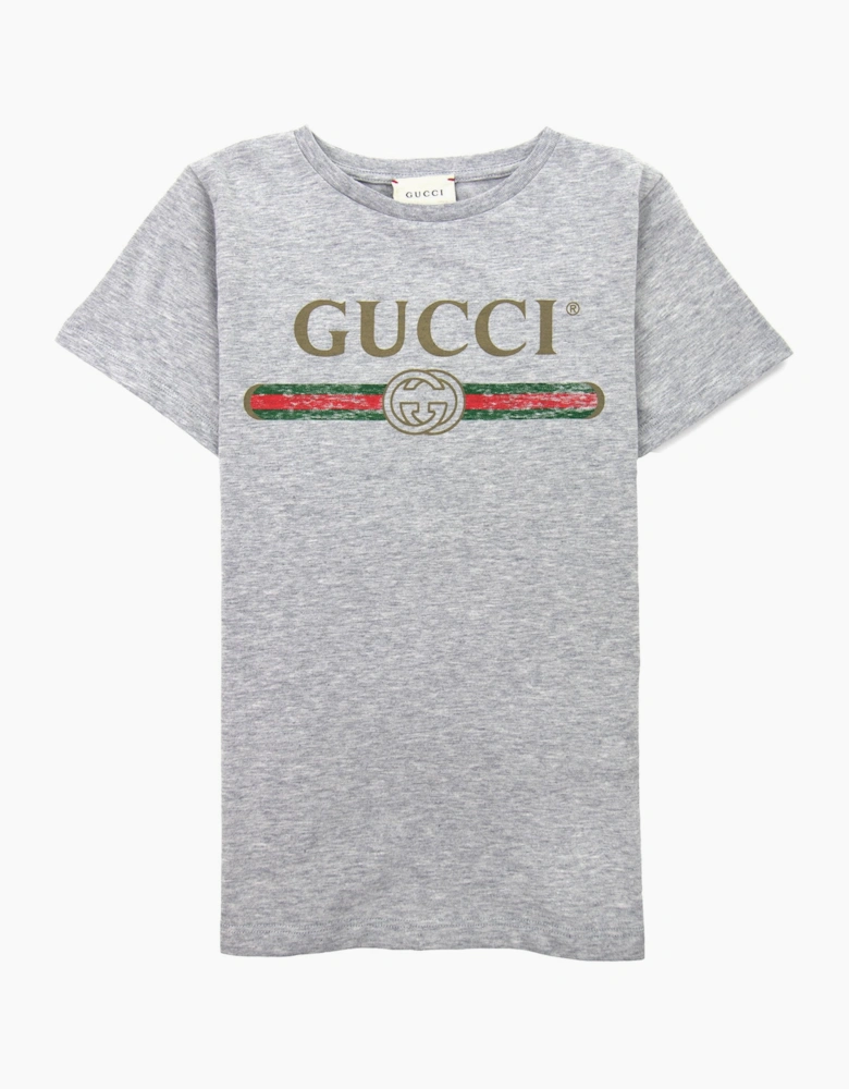 Gucci Junior Logo T-shirt 1676 Grey