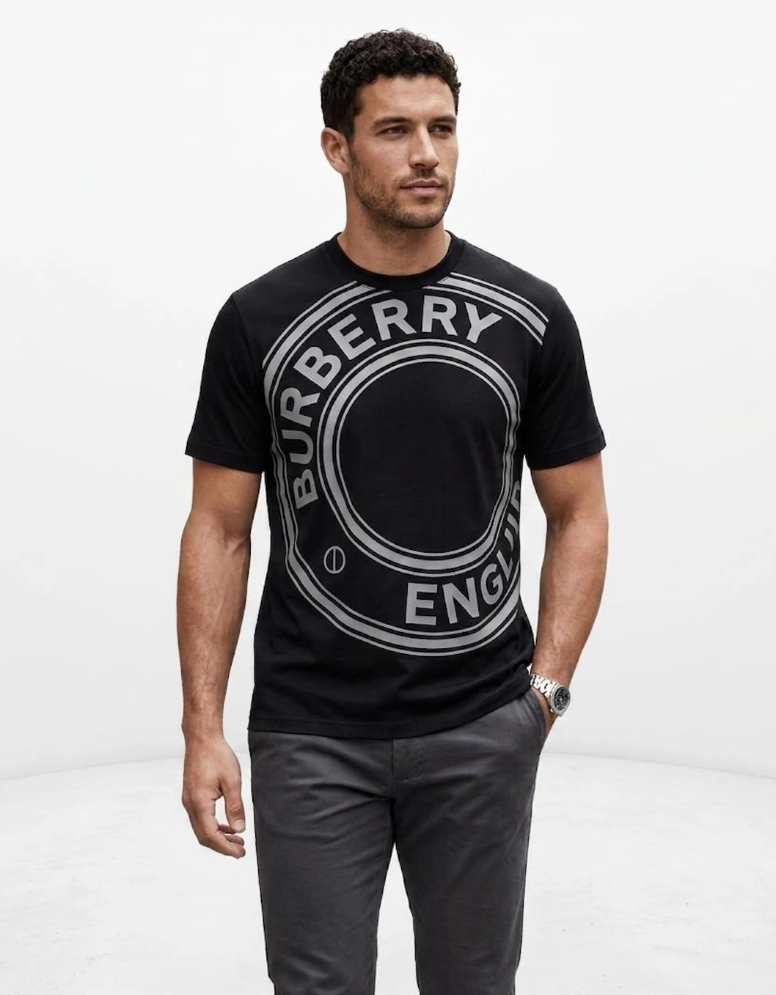Burberry Graphic Print T Shirt Black