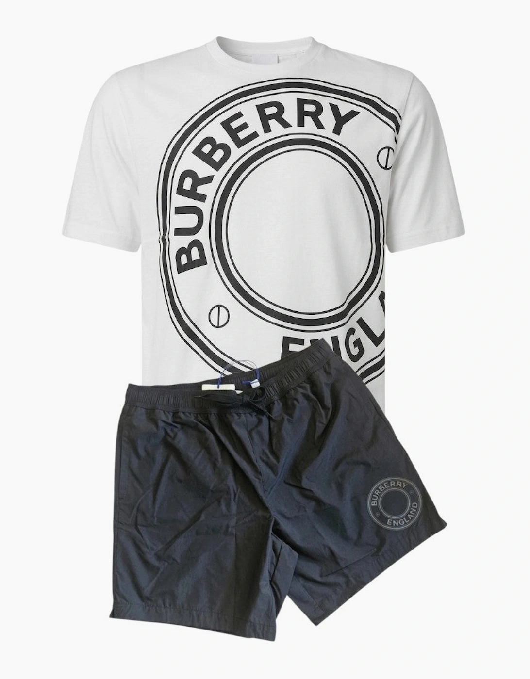 Burberry Graphic Print Shorts Set W/B, 4 of 3