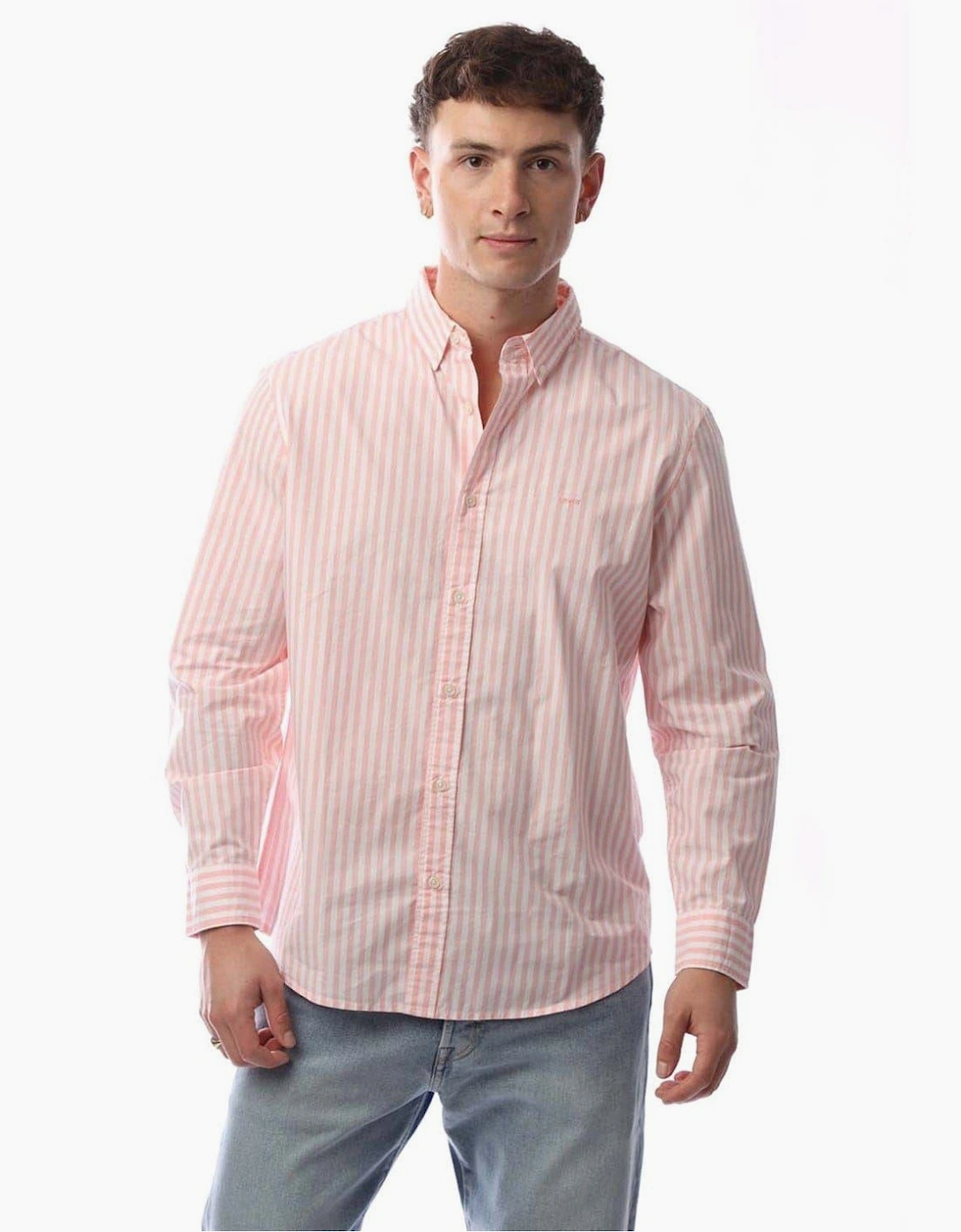 Button Down Collar Long Sleeve Shirt