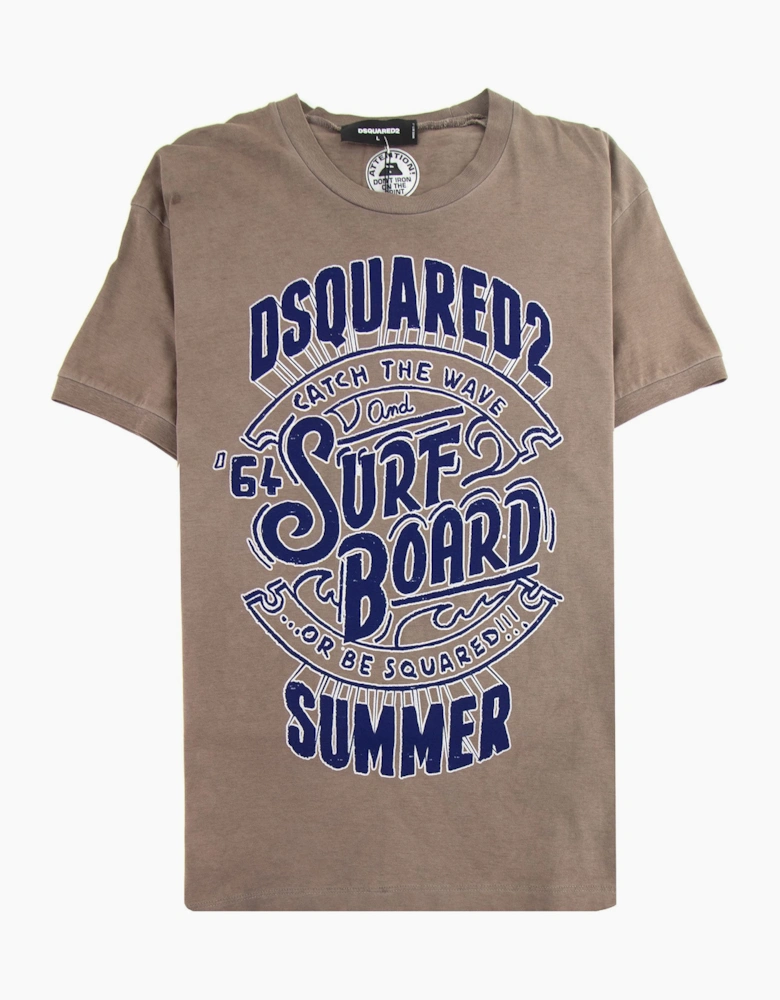 Dsquared2 Surf Board T-shirt Brown