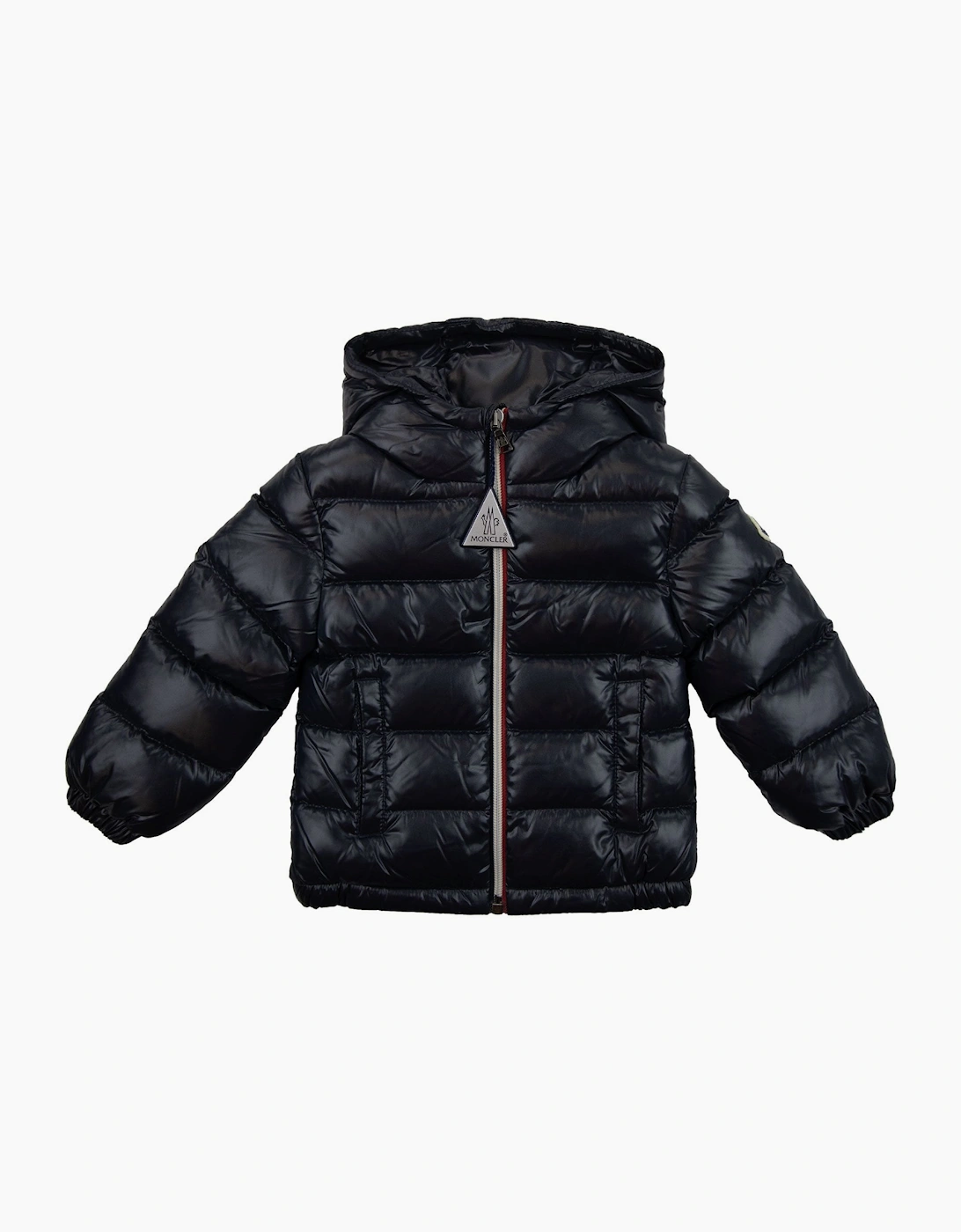 Moncler Junior New Aubert Hooded Down Jacket Navy 742, 7 of 6