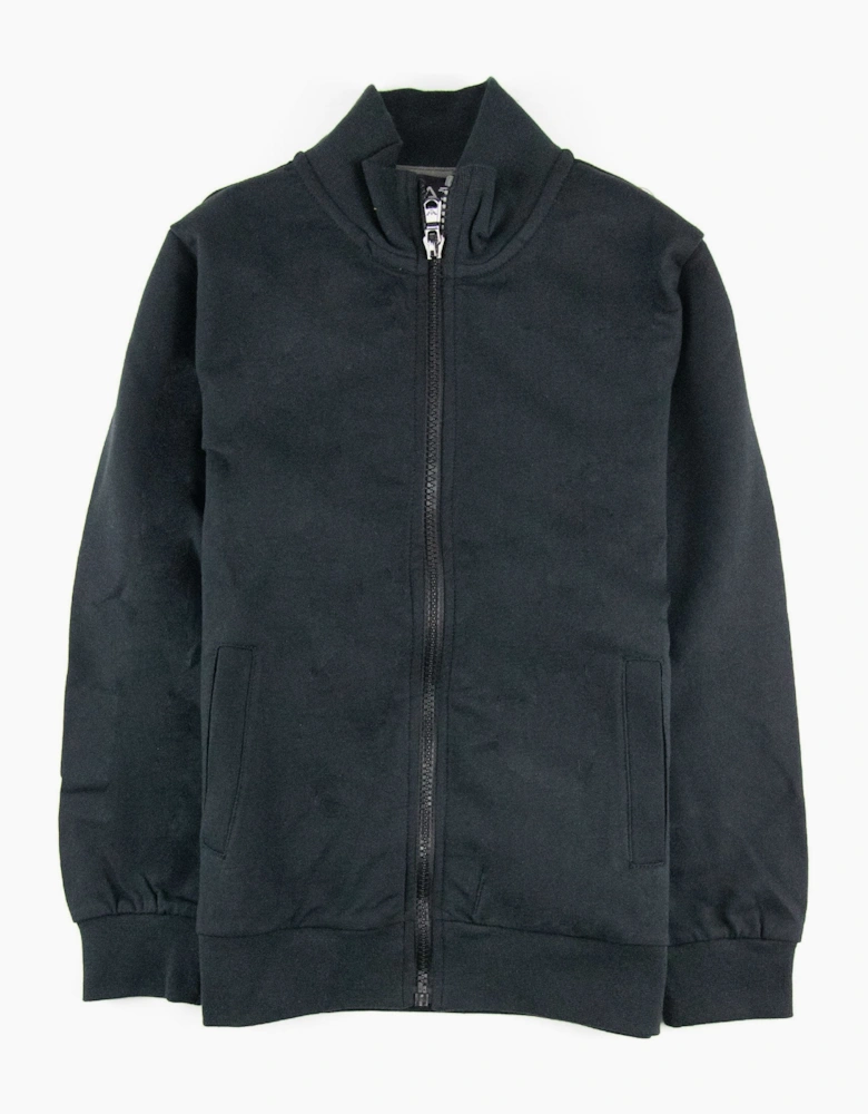 EA7 Junior Back Logo Funnel Neck Sweatshirt Black