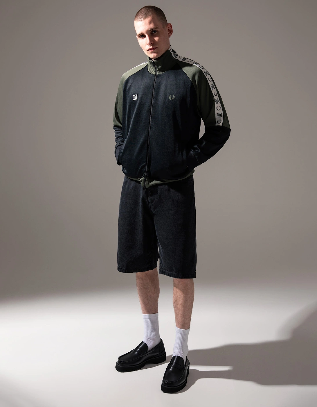 Oversized Fit Meyba Taped Raglan Track Jacket