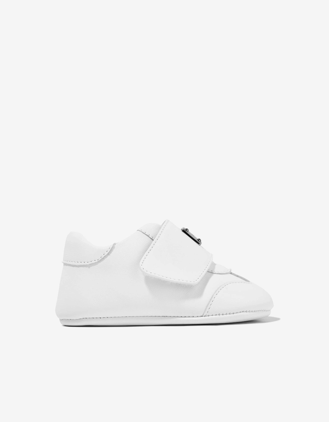 Dolce & Gabbana Baby Leather Pre-Walker Trainers in White