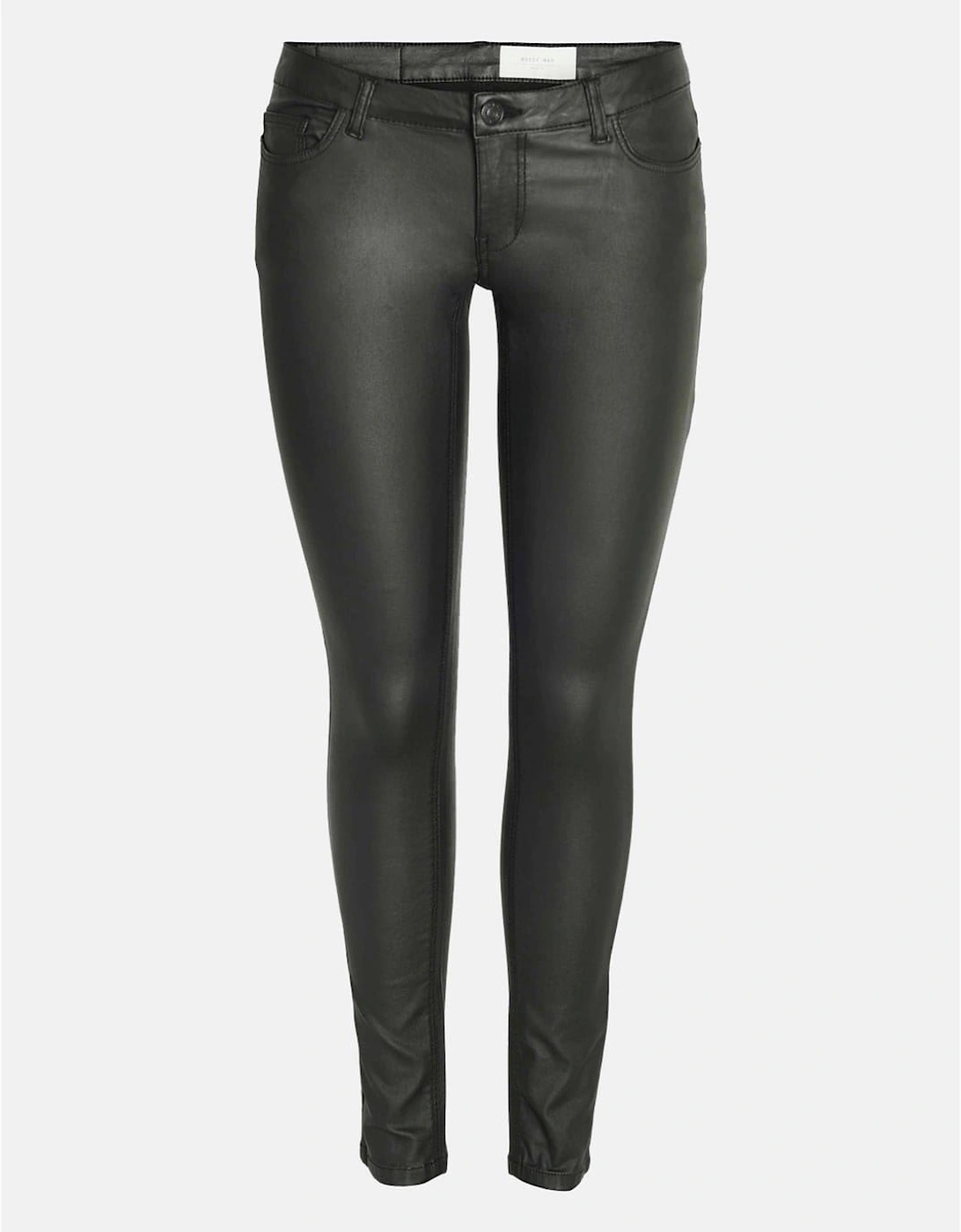 Coated Solid Patterned Five Pocket Pants, 7 of 6