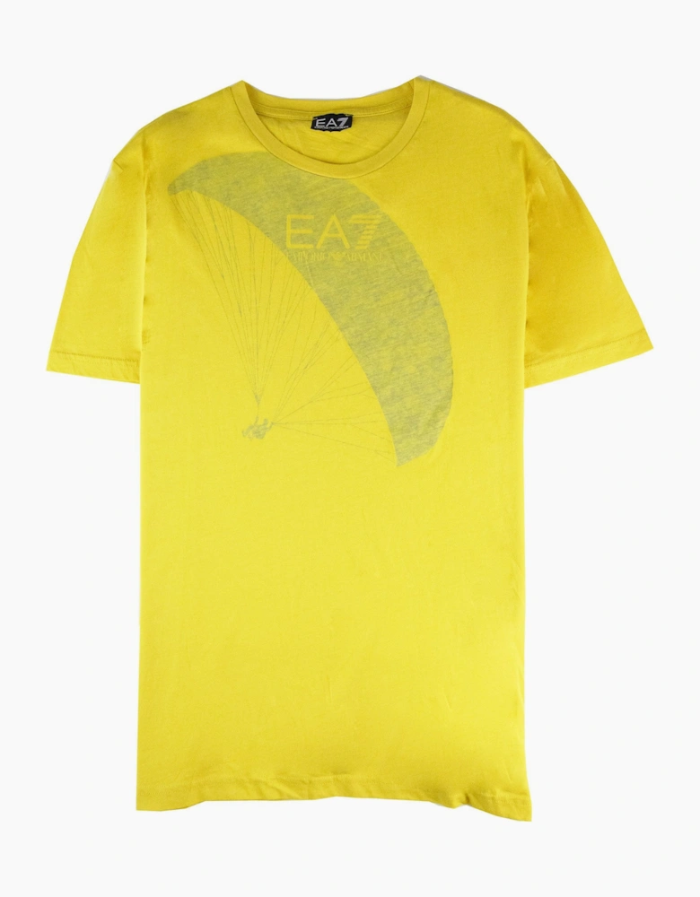 Ea7 Parashoot Print T Shirt Brass