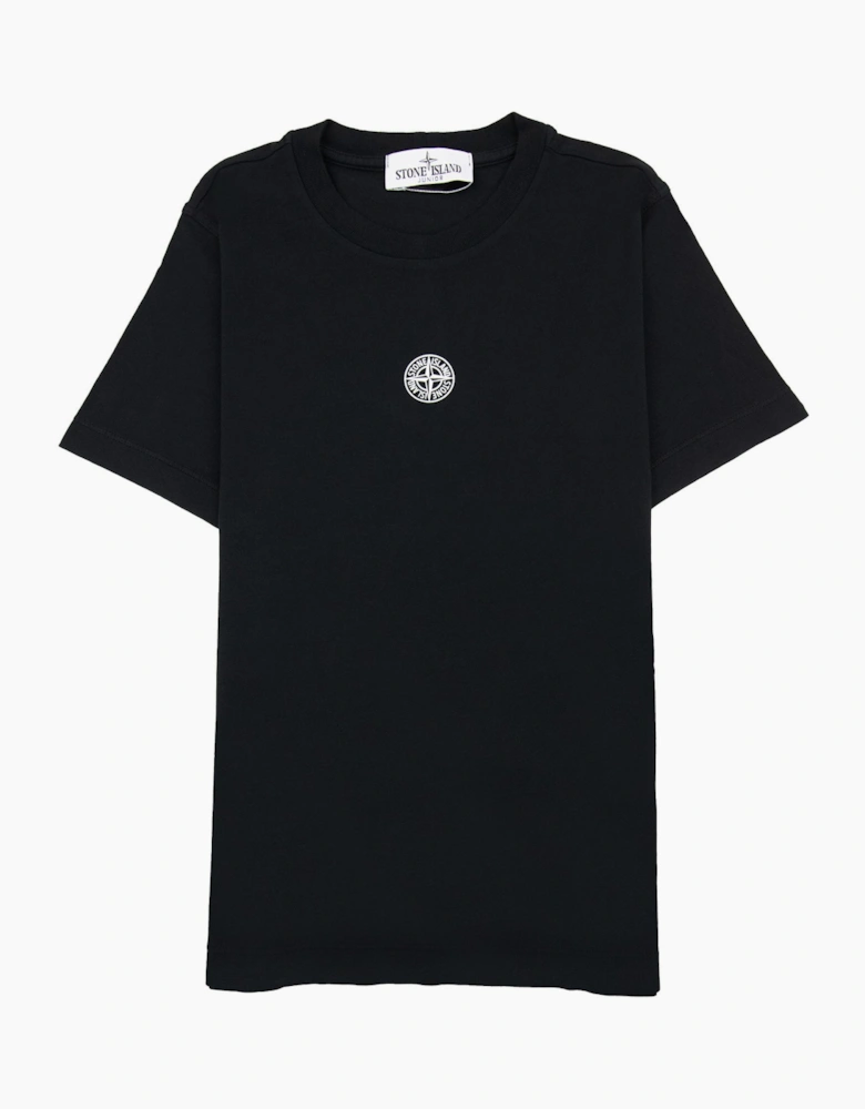 Stone Island Junior 21071 30/1 Starfish Two Print T Shirt Black V0029