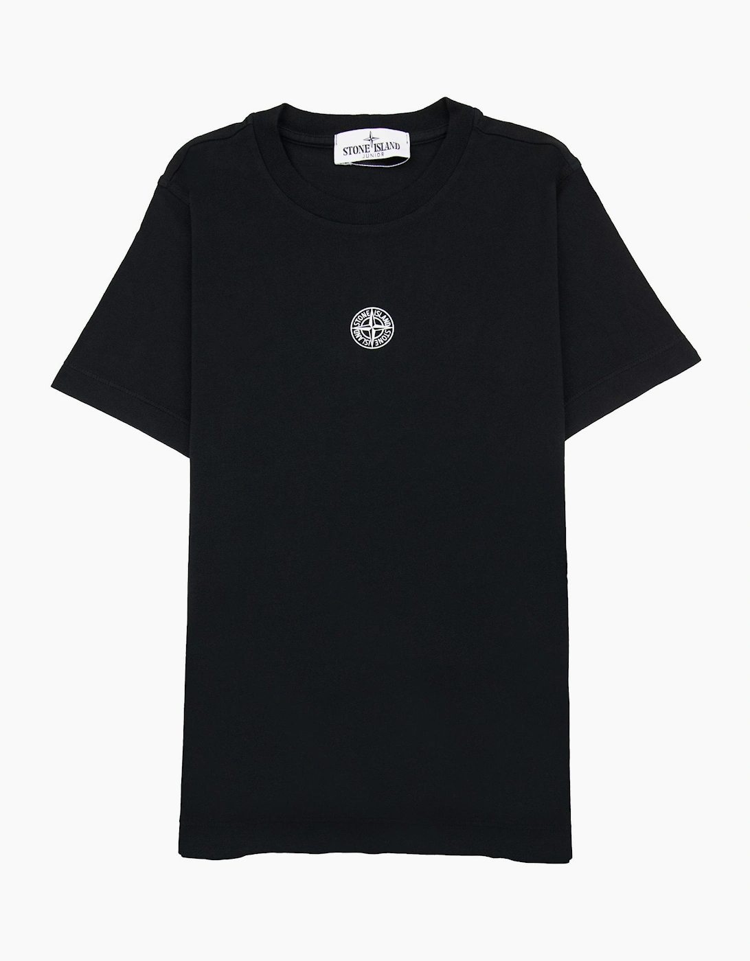 Stone Island Junior 21071 30/1 Starfish Two Print T Shirt Black V0029