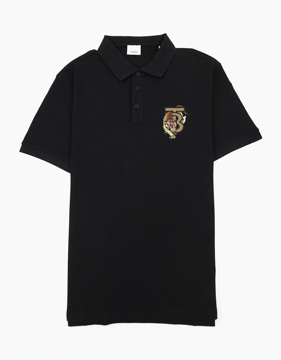 Burberry Cotton Tb Tiger Polo Shirt Black, 5 of 4
