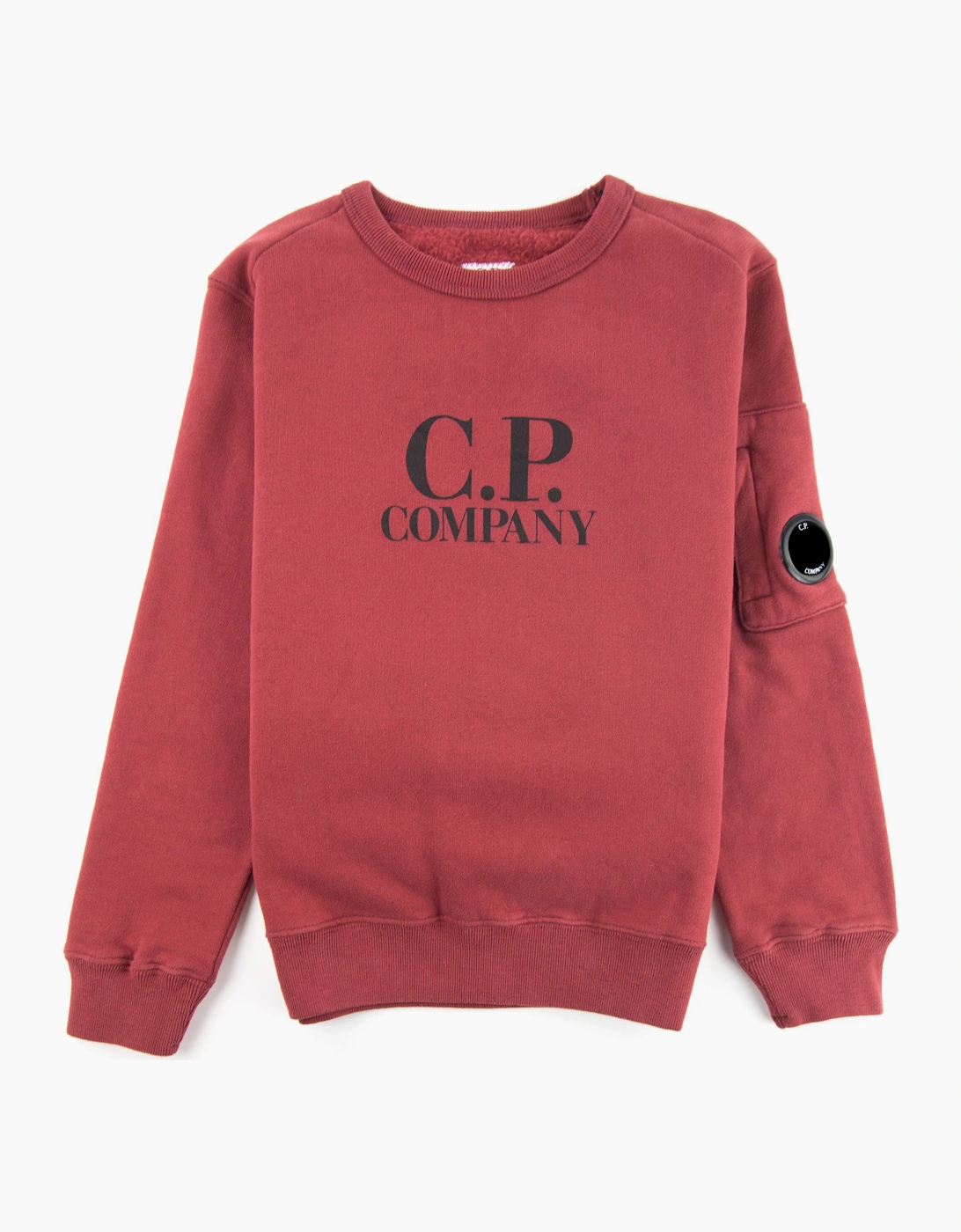 Cp Company Undersixteen Logo Lens Basic Fleece Sweatshirt Scooter 576, 4 of 3