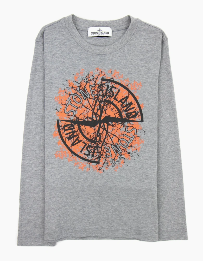 Stone Island Junior Nature T Shirt Grey V0m64