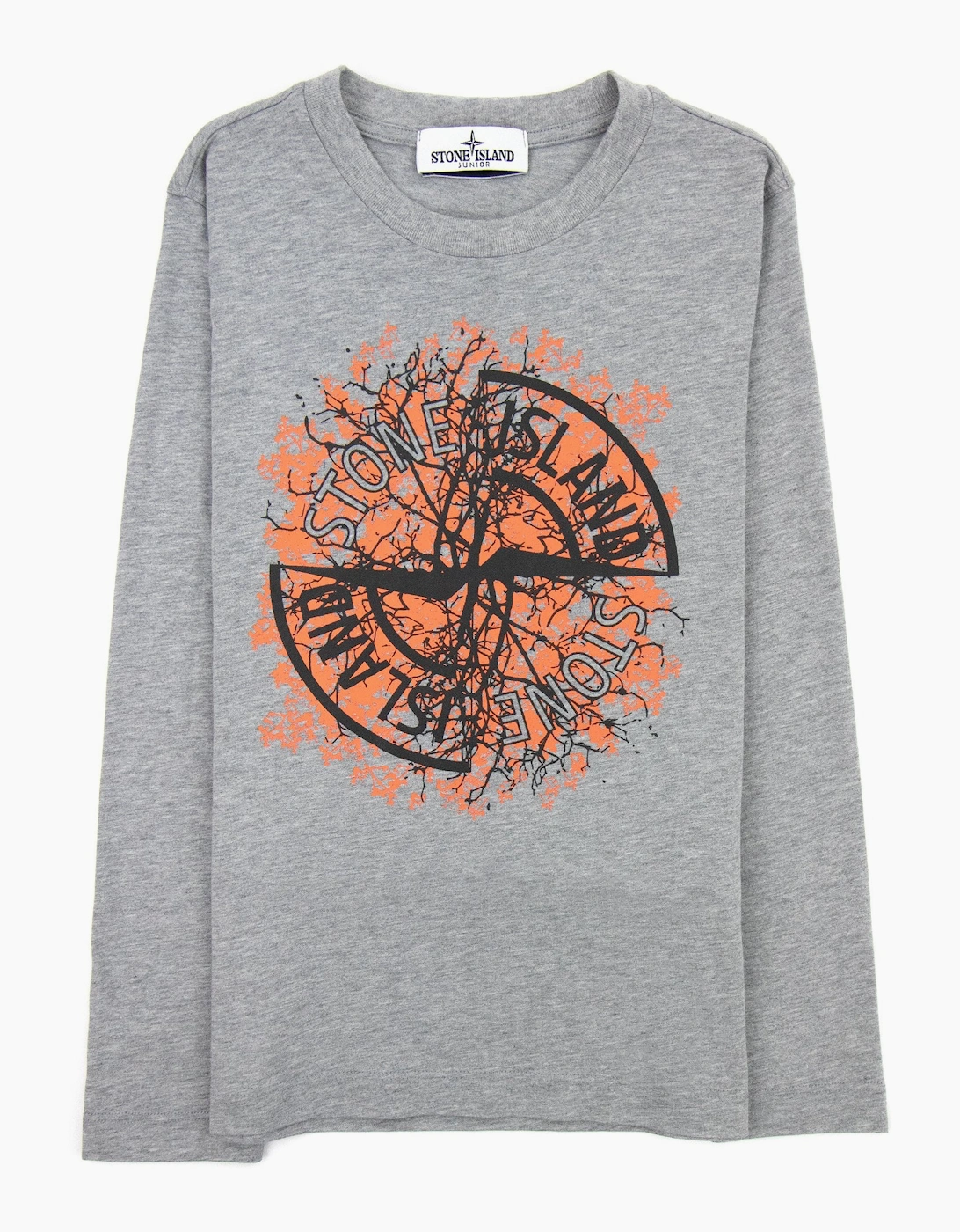 Stone Island Junior Nature T Shirt Grey V0m64