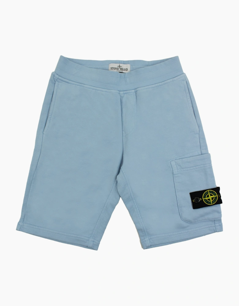 Stone Island Junior S/s Shorts Pale Blue V0040