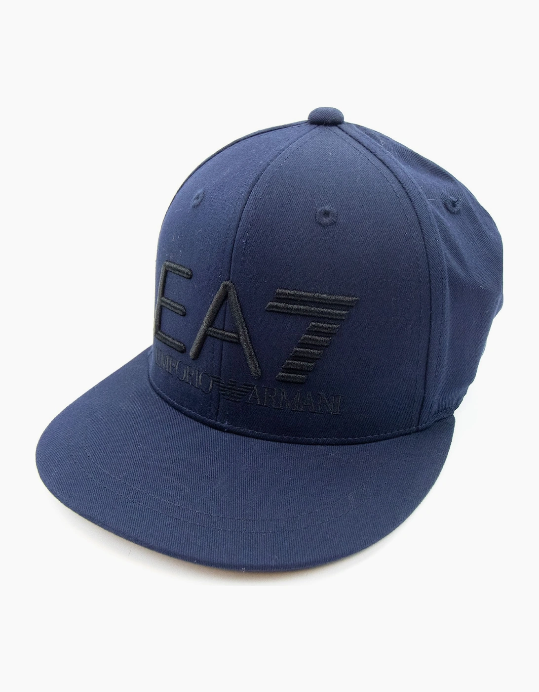 Ea7 Embroidered Logo Baseball Hat Dark Blue