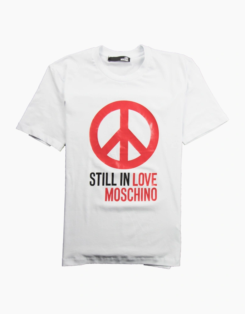 Love Moschino Still In Love T-Shirt White