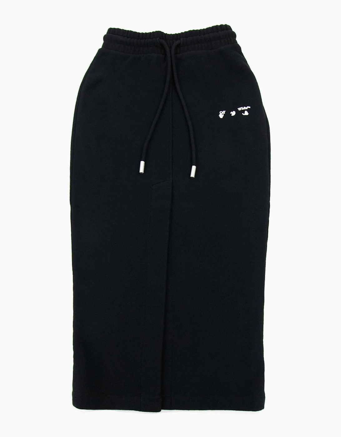 Off White Women Logo Midi Skirt Black/white
