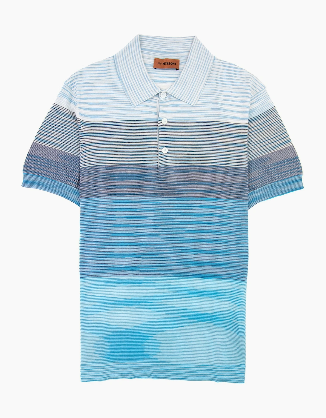 Missoni Degrade Striped S/s Polo Sky Multi S7294, 4 of 3
