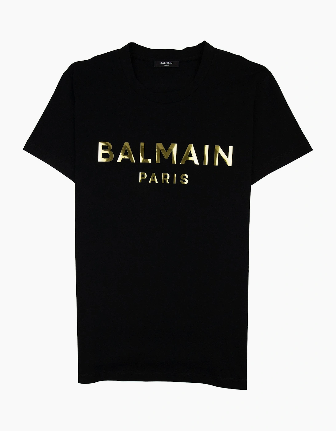 Balmain Metallic Logo T-Shirt Black