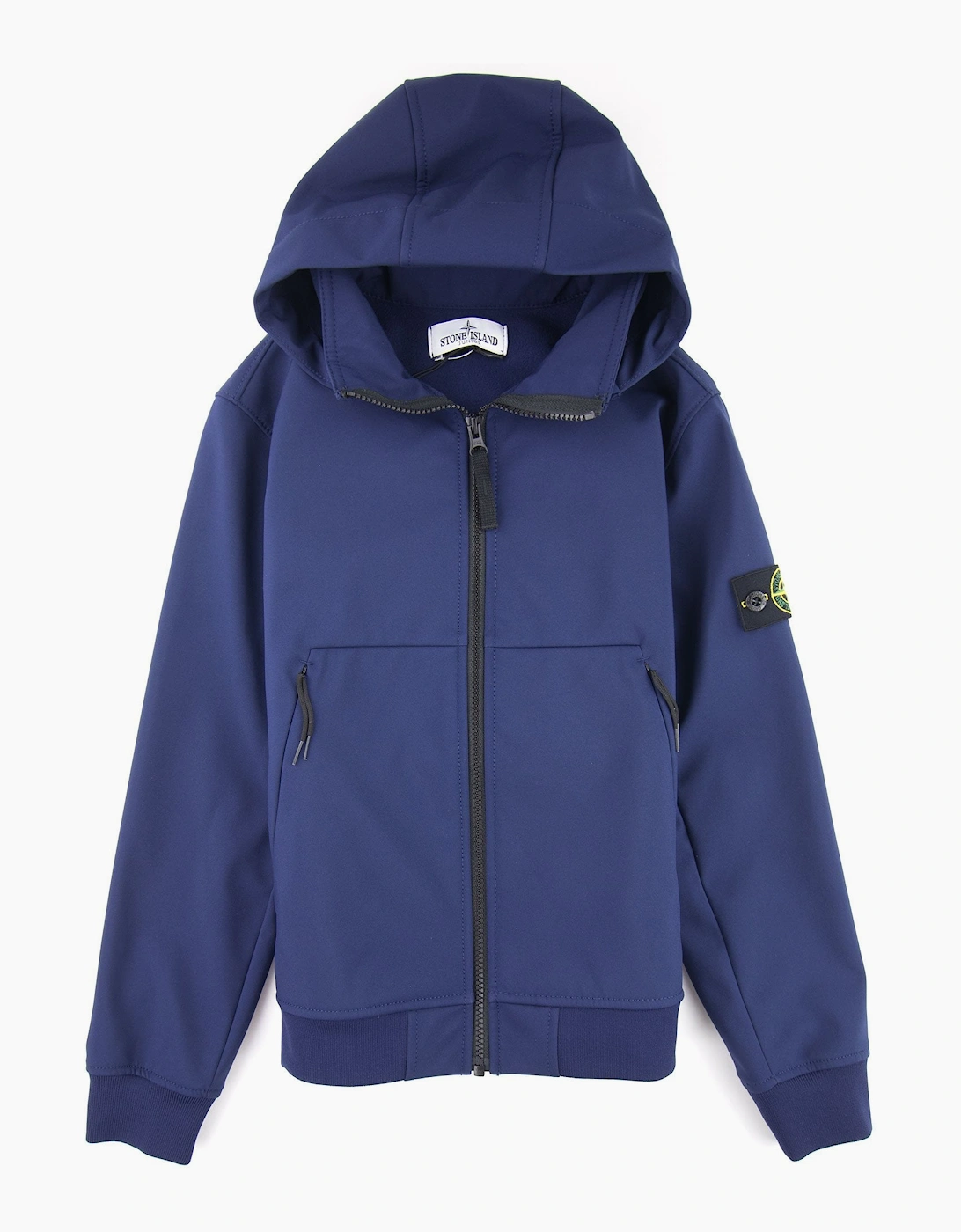 Stone Island Junior Q0230 Soft Shell-R Jacket Blue V0026, 4 of 3