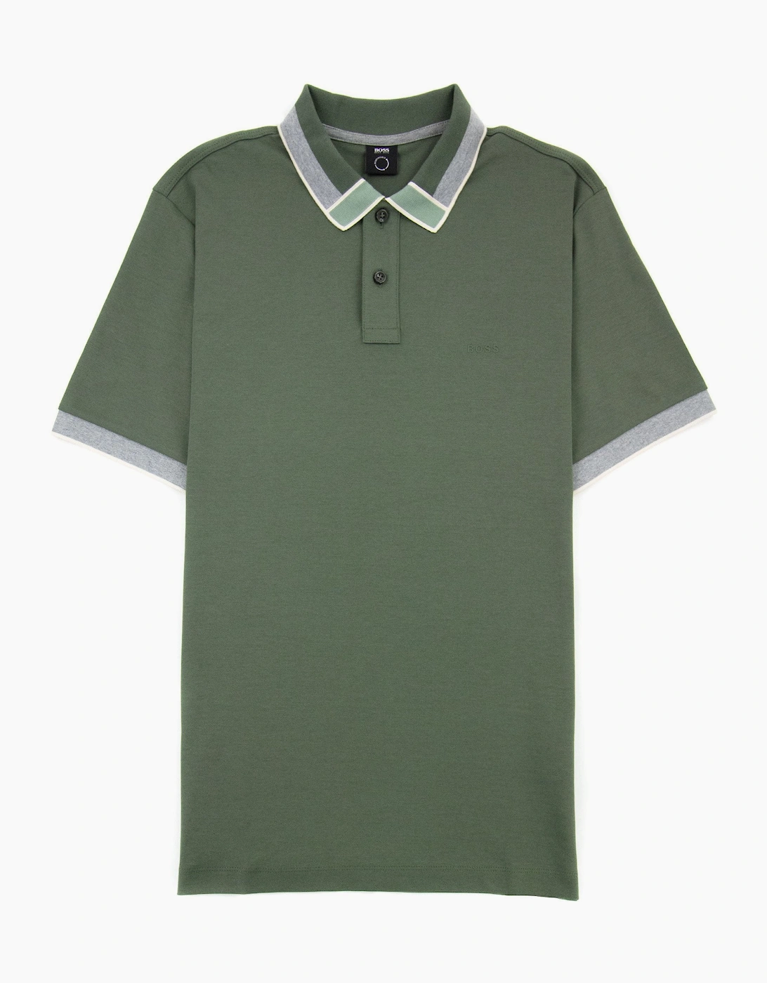 Hugo Boss Parlay 139 Colour Blocked Collar Khaki