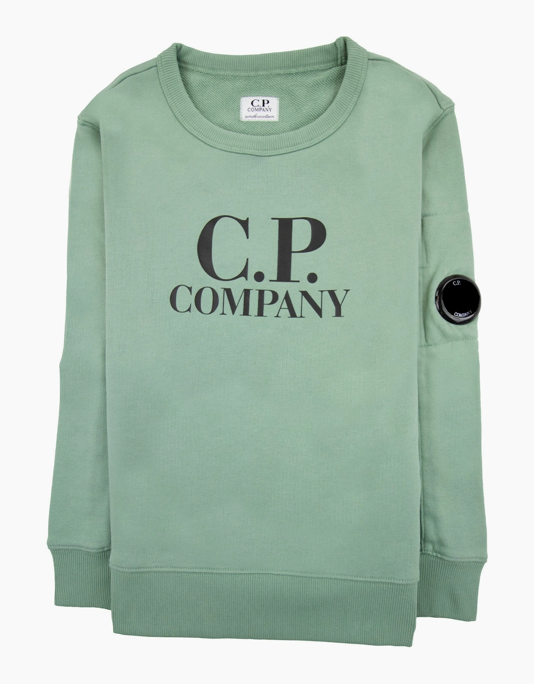 Cp Company Undersixteen Basic Lens Crewneck Sweatshirt Green 626, 6 of 5