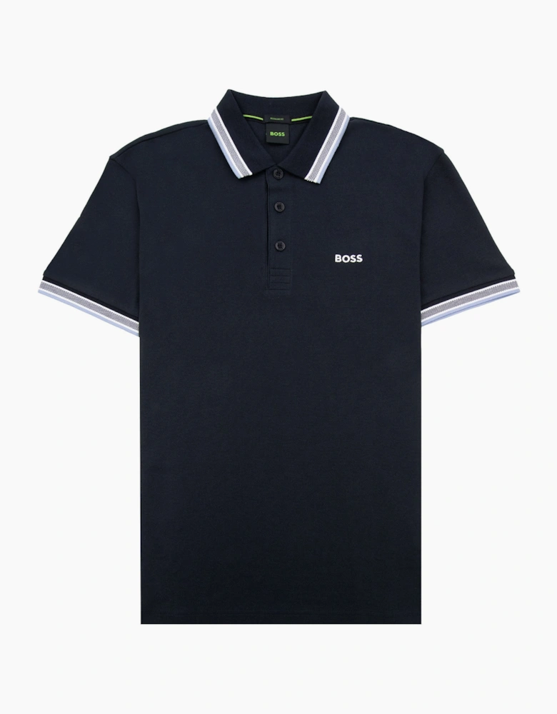 Hugo Boss Paddy Embroidered Logo Polo Navy