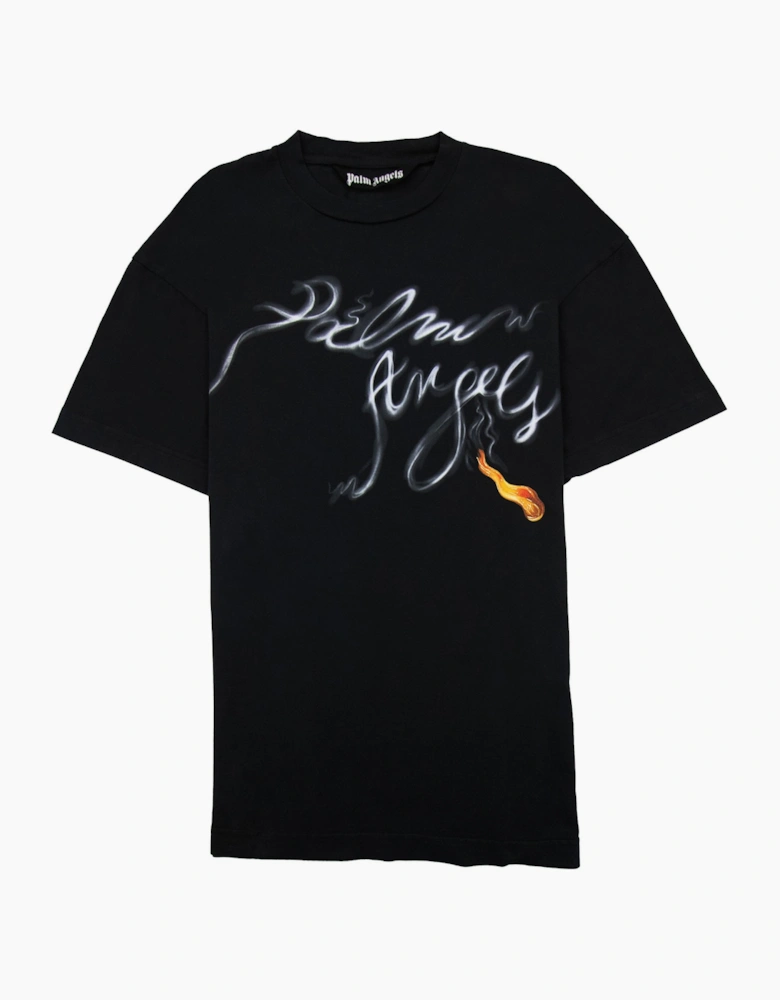Palm Angels Foggy Pa T Shirt Black/white