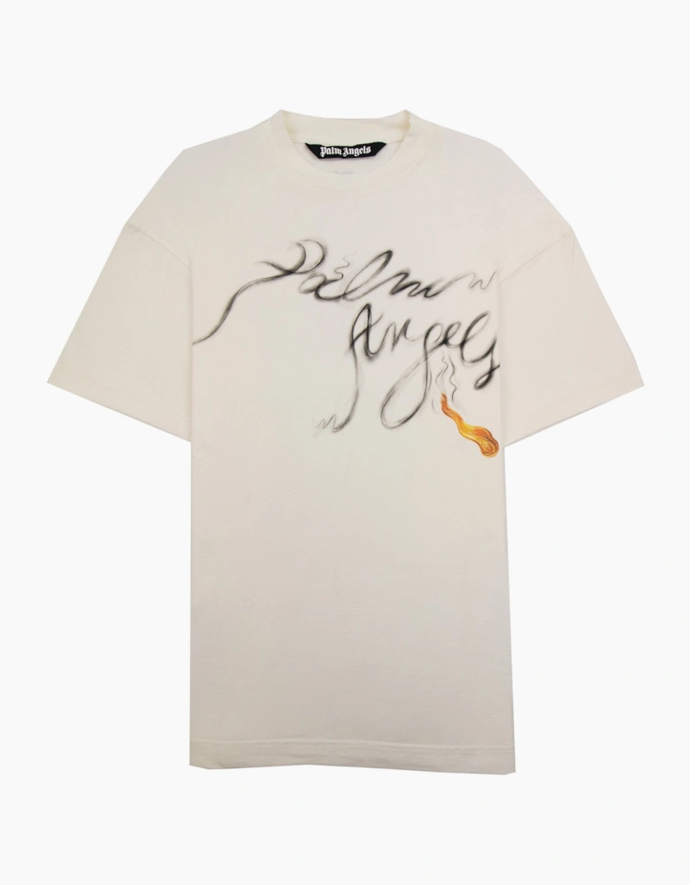 Palm Angels Foggy Pa T Shirt White/black