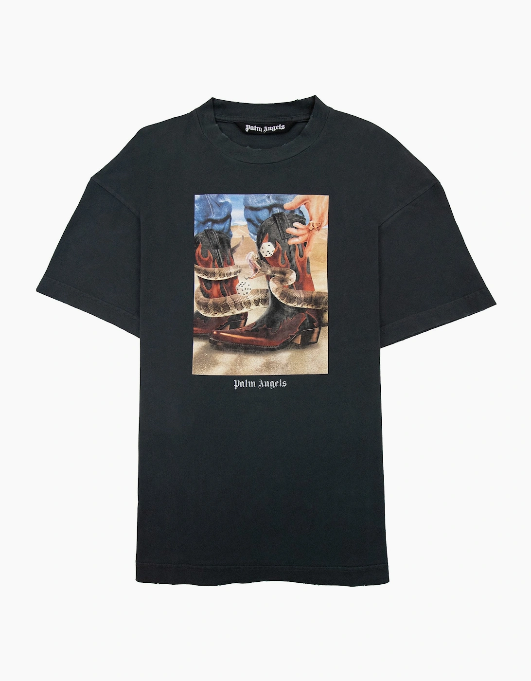 Palm Angels Dice Game Classic T Shirt Black Multi