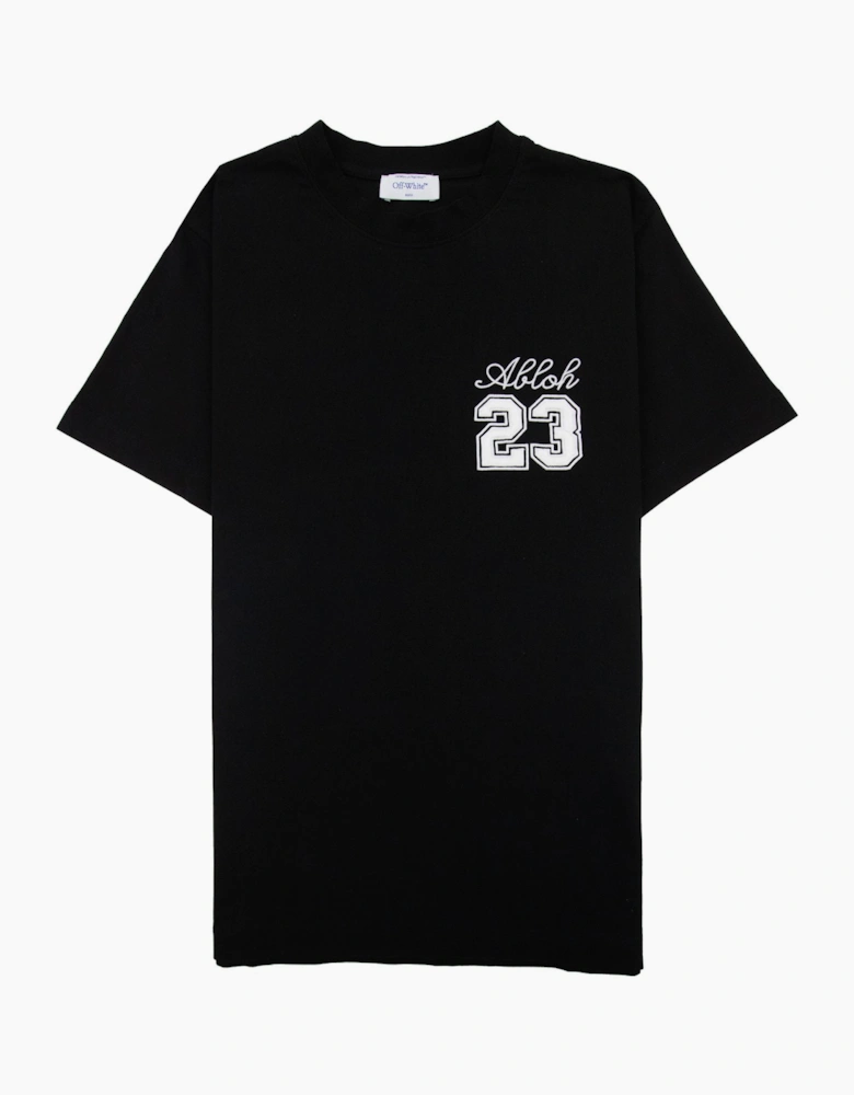 Off White 23 Logo Slim S/s T Shirt Black/white