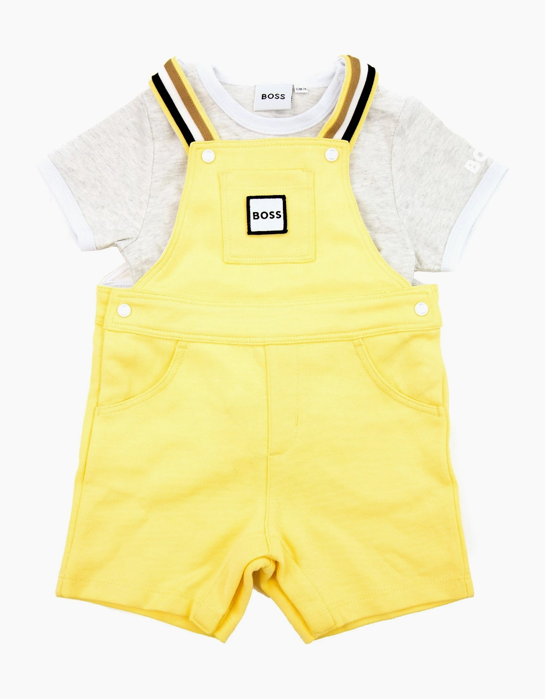 Hugo Boss Kids Boy Dungarees Set Yellow 528, 5 of 4