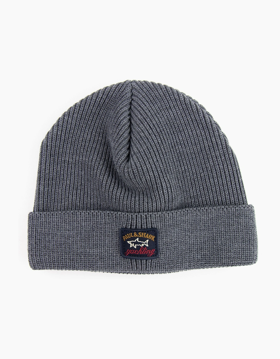 Paul & Shark Men's Paul And Shark Thin Ribbed Wool Hat Grey 664
