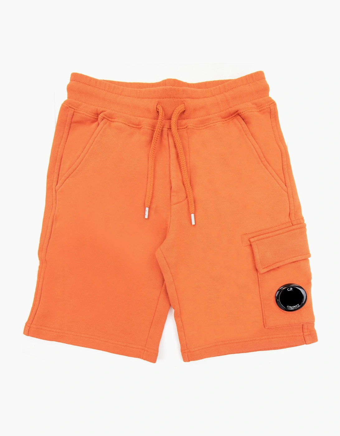 Cp Company Undersixteen Grey Lens Logo Bermuda Shorts Harvest Pumpkin 439, 6 of 5